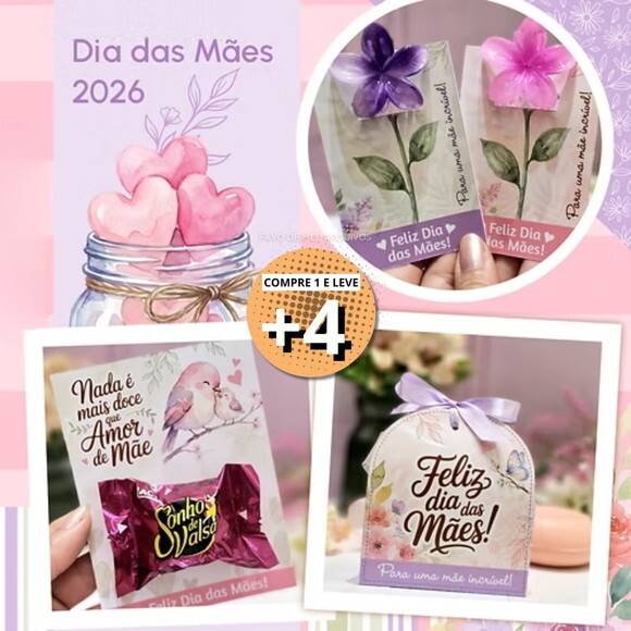 Arquivo de Corte Mimos Dia das Mães 2026 Png pdf Dxf Svg