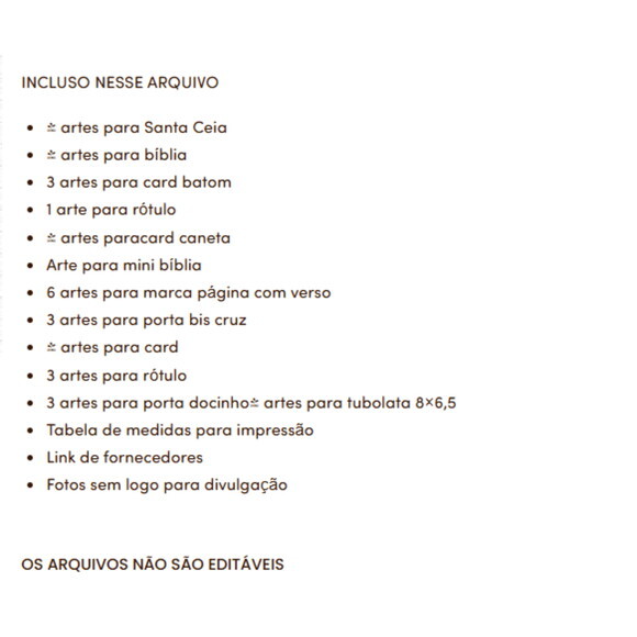 Arquivo de Corte Mimos Páscoa Cristã 2026 pdf Png Studio