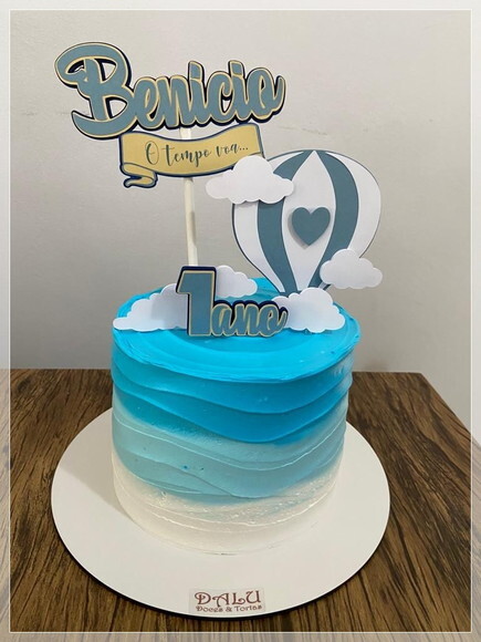 Arquivo de Corte Topo de Bolo o Tempo Voa Azul Studio