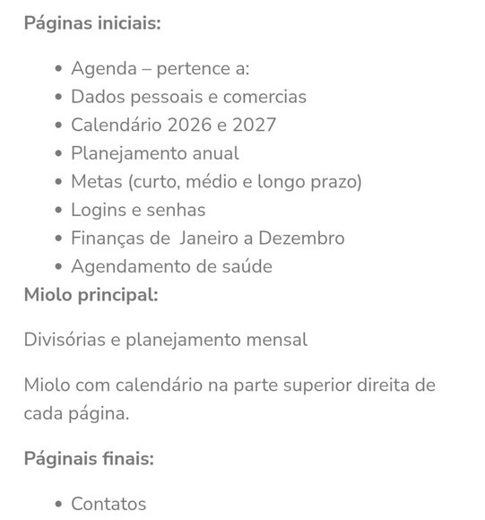 Arquivo Digital Agenda Neutra 2026 Datada 1dpp A5