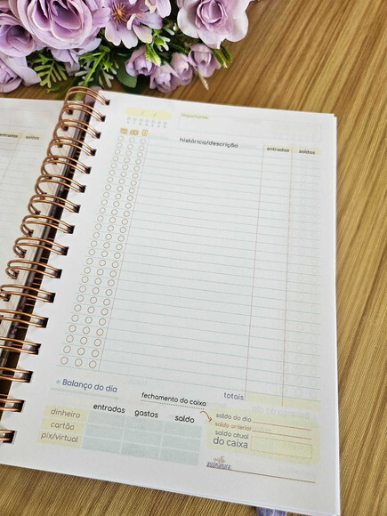 Arquivo Digital Caderno Controle de Caixa Lavanda pdf