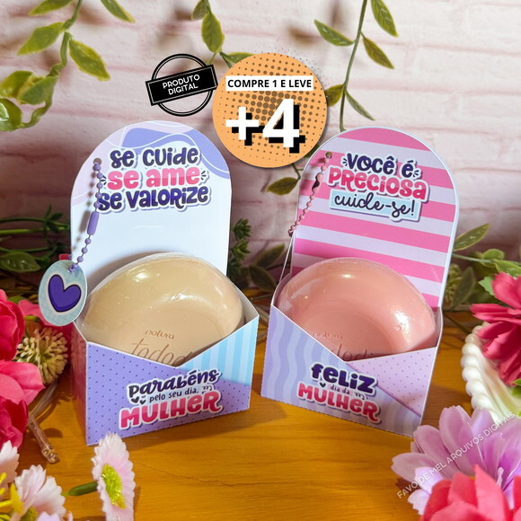 Arquivo Digital Caixa Envelope Sabonete Dia da Mulher #3
