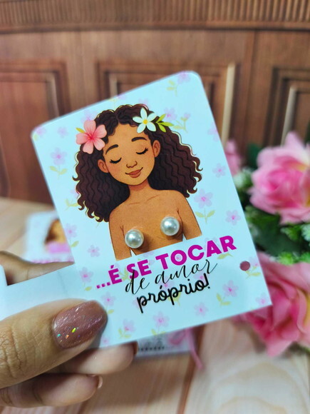 Arquivo Digital Card Brinco Sutiã Outubro Rosa Studio Png