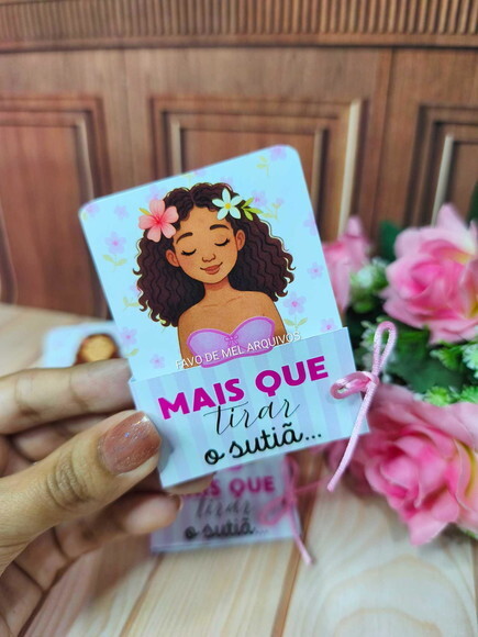 Arquivo Digital Card Brinco Sutiã Outubro Rosa Studio Png