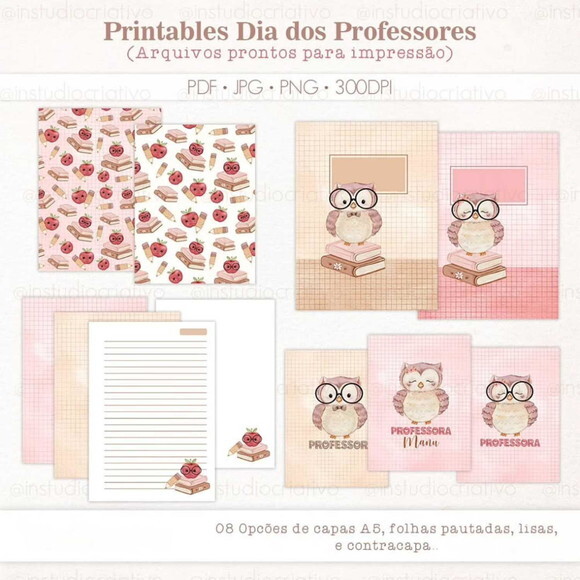 Arquivo Digital Dia dos Professores - Mimos para Imprimir