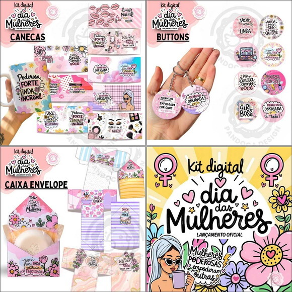 Arquivo Digital Dia da Mulher 2026 - Kit Digital e Mimos #12