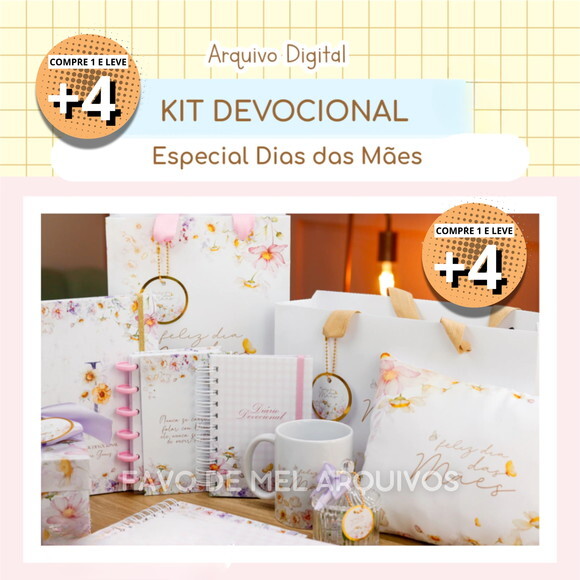 Arquivo Digital Mimos Dia das Mães - Kit Devocional Especial