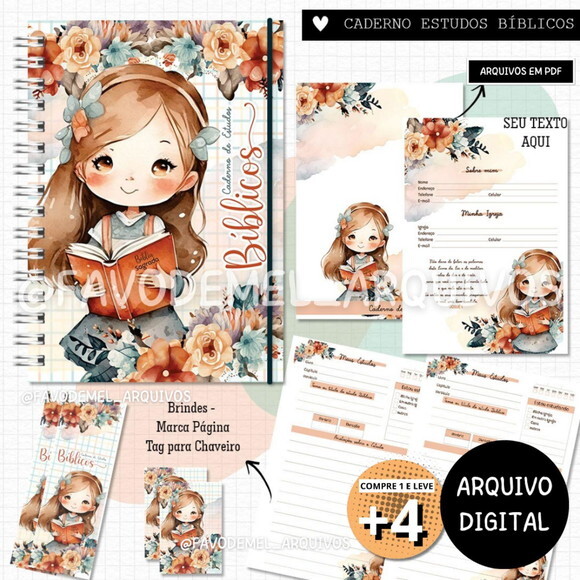 Arquivo Digital pdf Caderno de Estudos Bíblicos Menininha