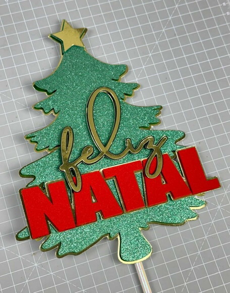 Arquivo Digital Topo de Bolo Árvore de Natal - Studio