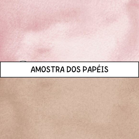 Combo Papéis Digitais Básicos Aquarela - 138 Papéis/11 Kits