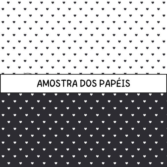 Combo Papéis Digitais Básicos Aquarela - 138 Papéis/11 Kits