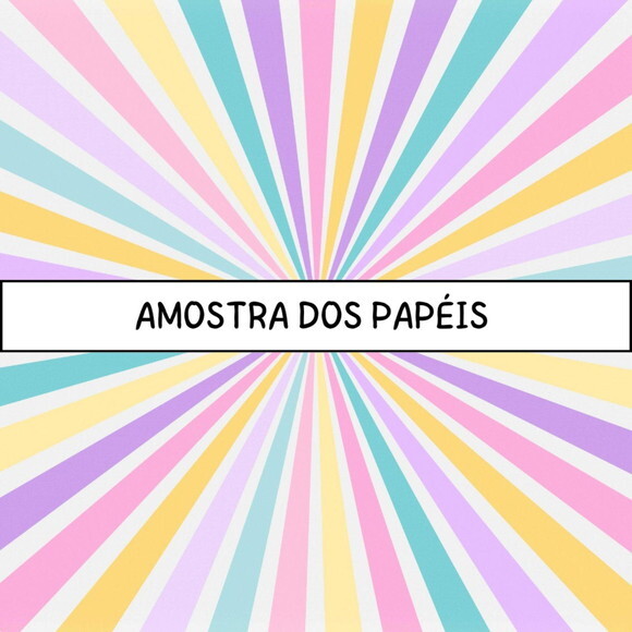 Combo Papéis Digitais Circo Candy Color - Tons Pastel