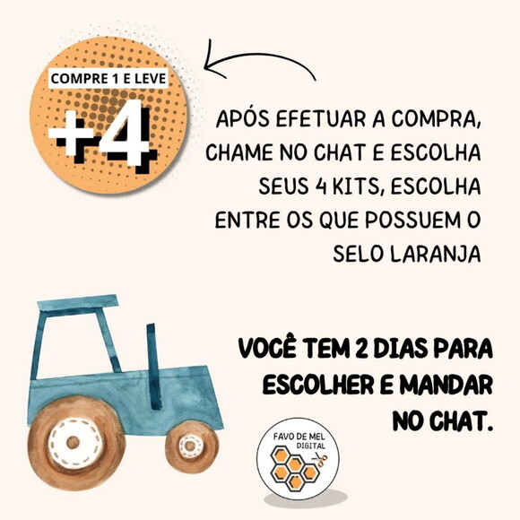 Combo Papéis Digitais Country Xadrez Fazendinha
