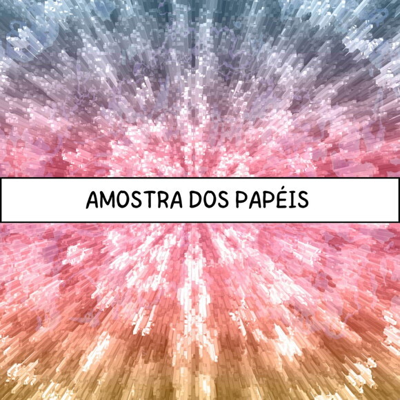 Combo Papéis Digitais Tie Dye - Hippie Friends Forever