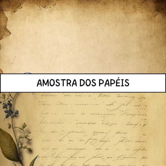 Combo Papéis Digitais Vintage - Natal Girassol - 193 Papéis