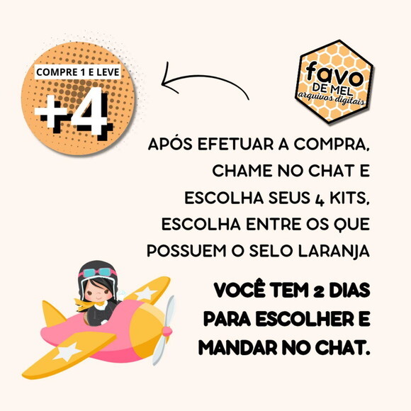 Kit Digital Aviadora Menina - Pilot Girls