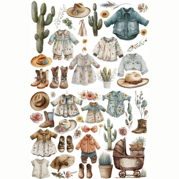 Kit Digital Bebê Cowgirl Aquarela Premium - Baby (jb)