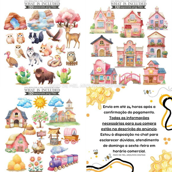 Kit Digital Boiadeira Rosa Aquarela #41 Cute Cowgirl Png