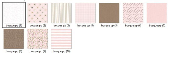 Kit Digital Bosque Floral - Woodland Floral Friends