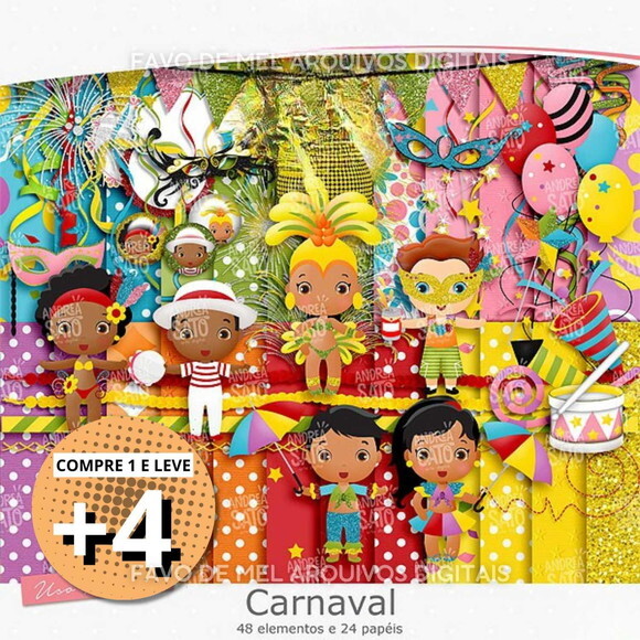 Kit Digital Carnaval Scrapbook #1