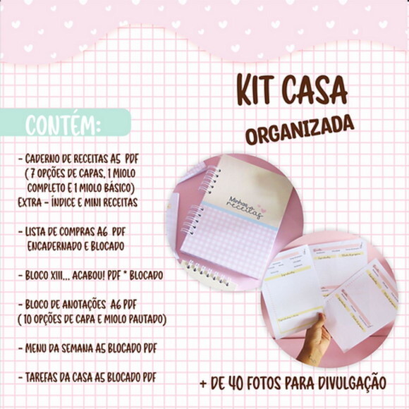 Kit Digital Casa Organizada - Encadernação pdf