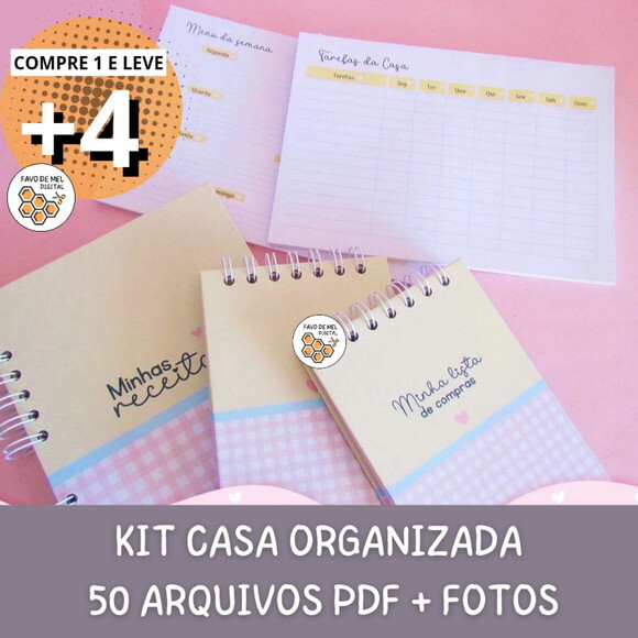 Kit Digital Casa Organizada - Encadernação pdf