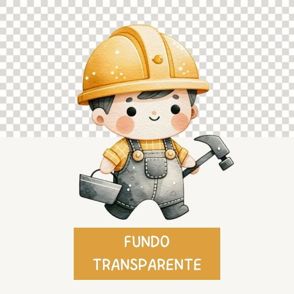 Kit Digital Construção Aquarela 01 - Construction (sd)