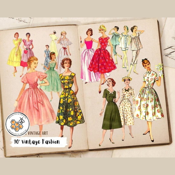 Kit Digital Damas Vintage Fashion