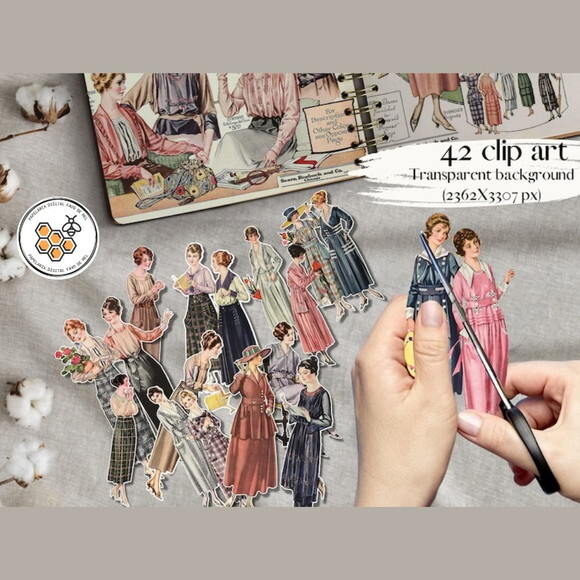 Kit Digital Damas Vintage Fashion