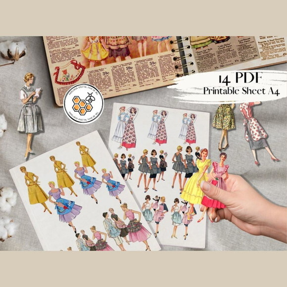 Kit Digital Damas Vintage Fashion