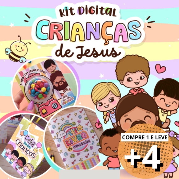 Kit Digital Dia das Crianças 2022 - Crianças de Jesus