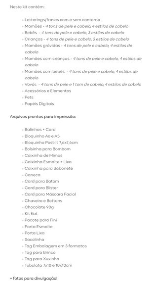 Kit Digital Dia das Mães - Elementos Papéis e Mimos Png pdf