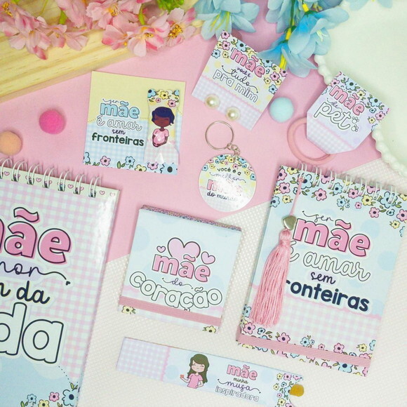 Kit Digital Dia das Mães - Elementos Papéis e Mimos Png pdf