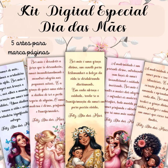 Kit Digital Dia das Mães - Mimos Png pdf (pague 1 Leve +4)