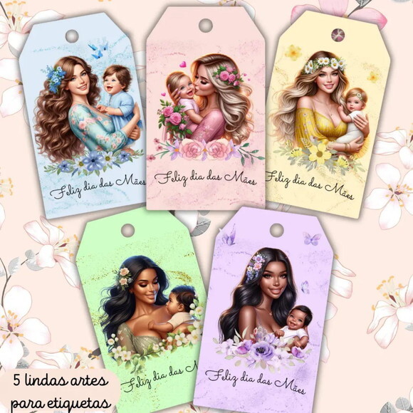 Kit Digital Dia das Mães - Mimos Png pdf (pague 1 Leve +4)