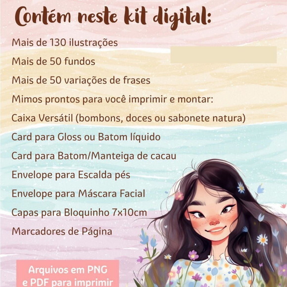 Kit Digital Dia das Mulheres 2024 - Elementos e Mimos