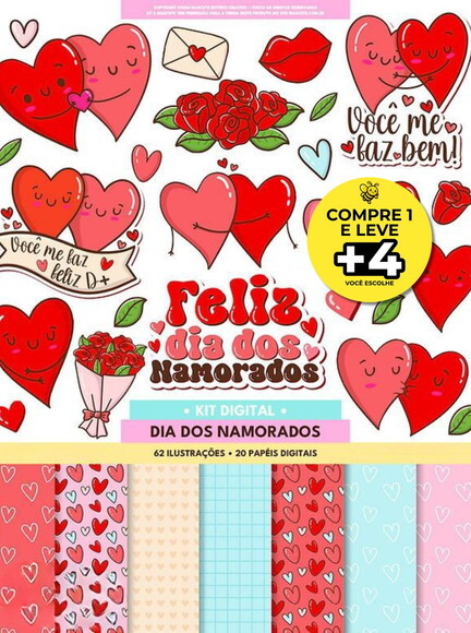 Kit Digital Dia dos Namorados