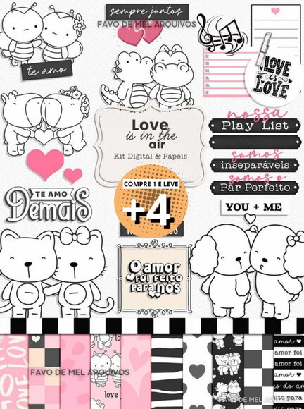Kit Digital Dia dos Namorados 2025 - Love Is In The Air