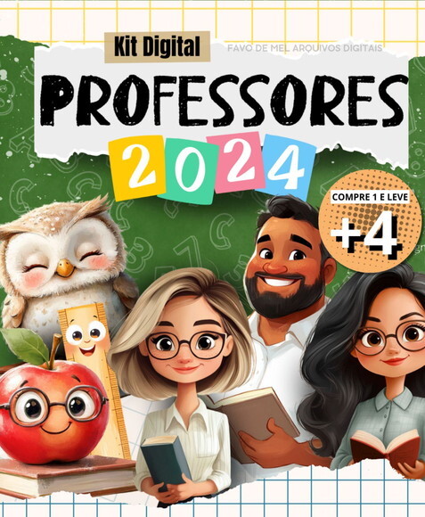 Kit Digital Dia dos Professores 2024 Cliparts e Mimos