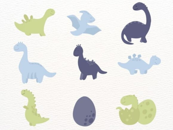 Kit Digital Dinossauro Minimalista (nca)