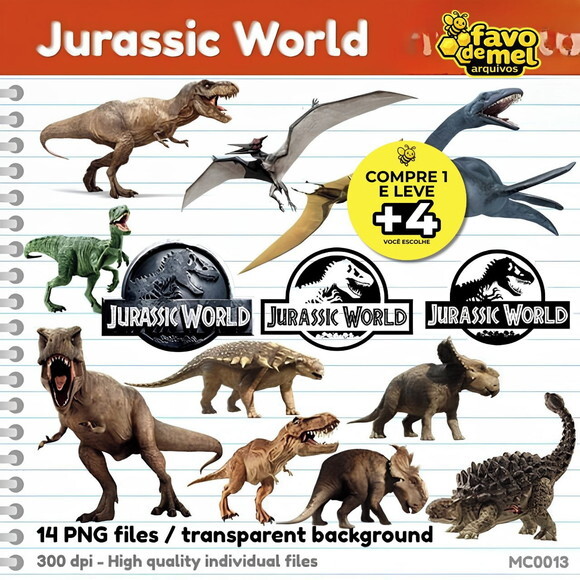 Kit Digital Dinossauros Jurassic World