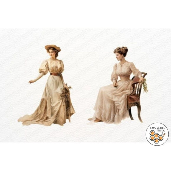 Kit Digital Elementos Vintage - Antique Collection