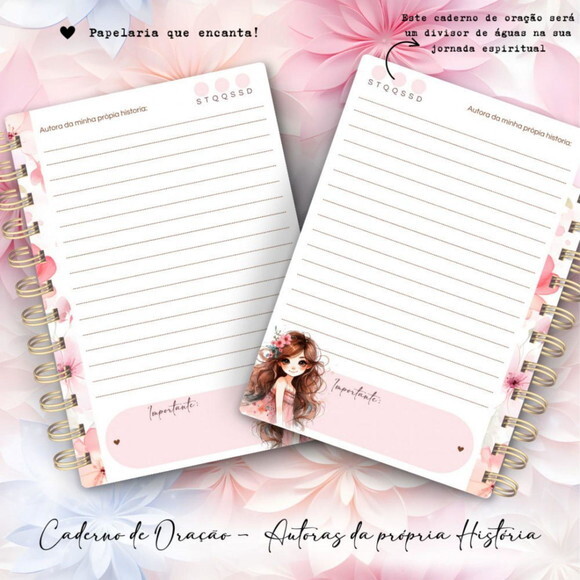 Kit Digital Encadernação Cristã - Bíblia e Caderno de Oraçã