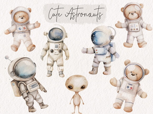 Kit Digital Espaço Aquarela Premium - Watercolor Space Kd