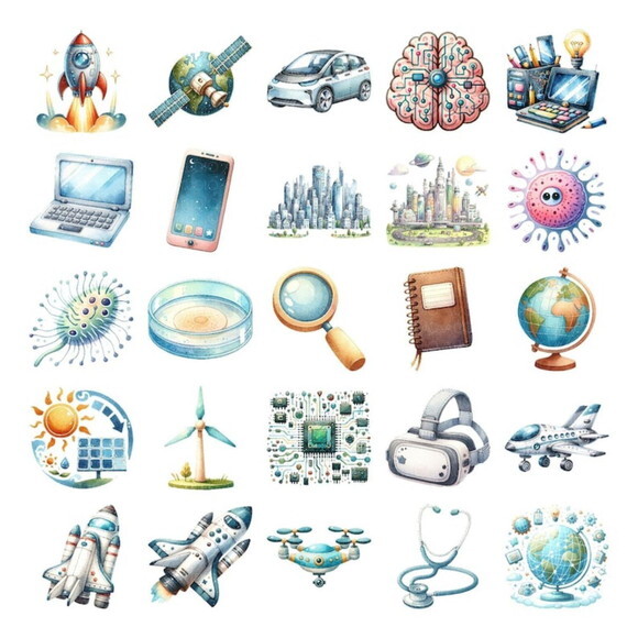 Kit Digital Espaço e Ciências Aquarela Premium (aas)