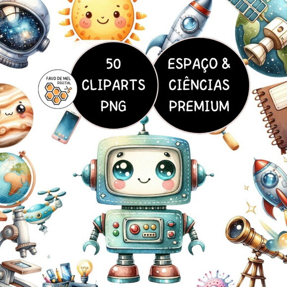 Kit Digital Espaço e Ciências Aquarela Premium (aas)