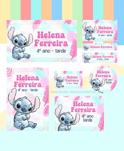 Kit Digital Etiquetas Escolares 2026 Combo 70 Temas Canva