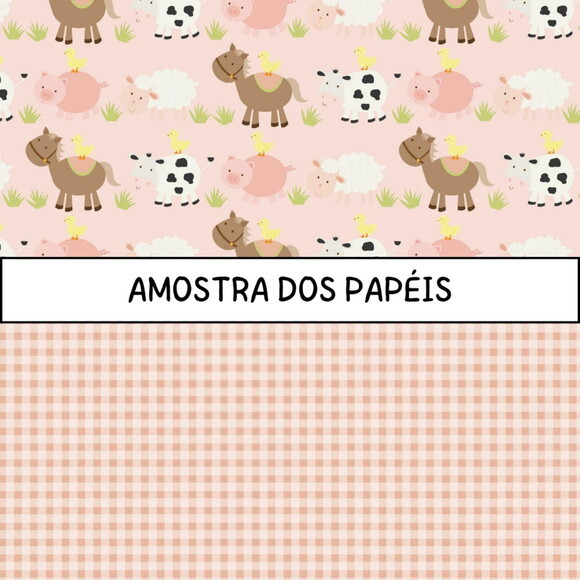 Kit Digital Fazendinha - Farm (poppy)
