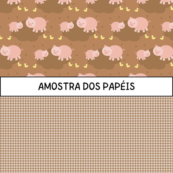 Kit Digital Fazendinha - Farm (poppy)