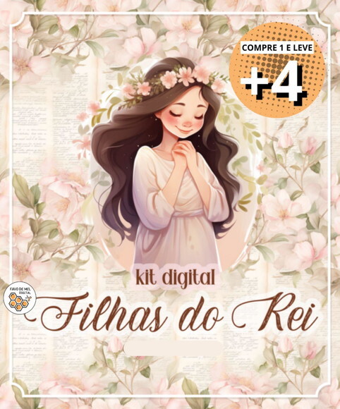 Kit Digital Filhas do Rei - Mulher Cristã Aquarela